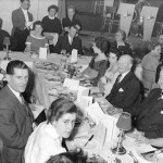 Dinner and dance, Ernie Worman on the left