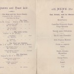Dinner invitation 1904