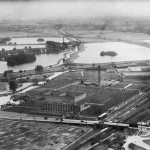 The Harris Lebus Cabinet Works and environs, Tottenham Hale, from the north-west, 1933.