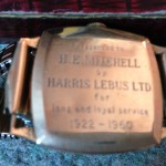 Gold watch presented to Lebus employees after many years of service 
