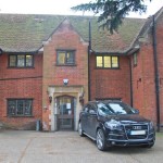 Recent picture of 'Hawkhurst' the old office building at Woodley